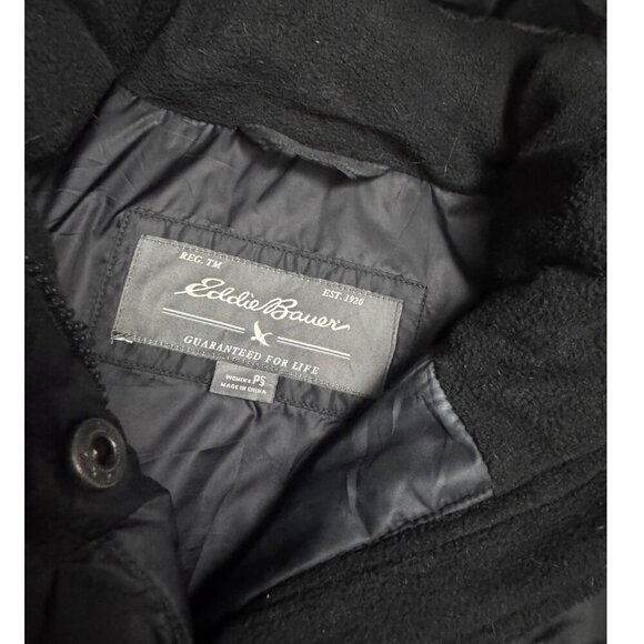 EDDIE BAUER Down Fill Faux Fur Winter Puffer Parka Jacket Coat Womens Small - Picture 5 of 7